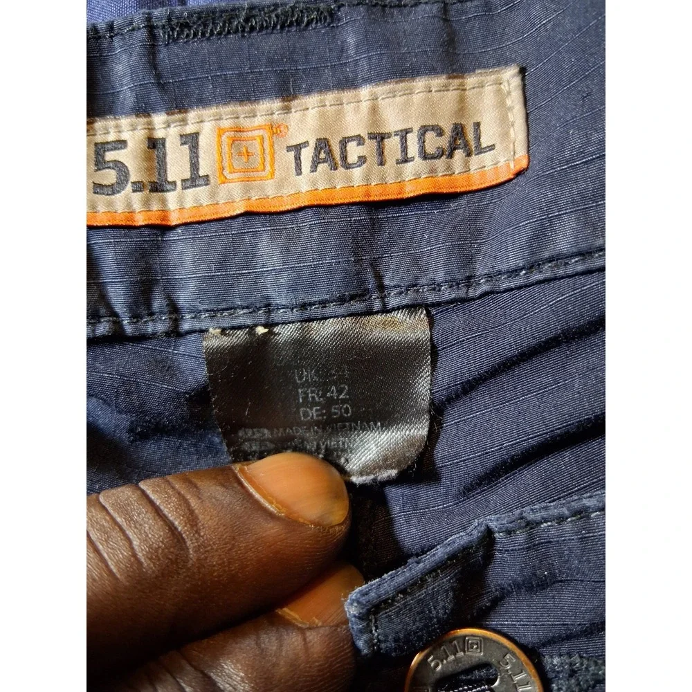 5.11 Tactical Mens Ripstop Cargo‎ Pants Navy Blue Work Hiking Outdoor Size 32x32